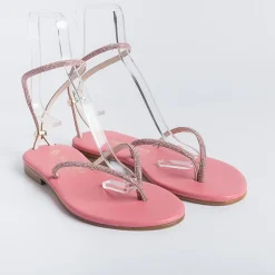 PAOLA FIORENZA Low Sandals* - Flat Thong Sandals Fd03 - Pink