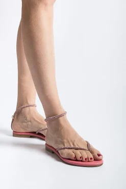 PAOLA FIORENZA Low Sandals* - Flat Thong Sandals Fd03 - Pink
