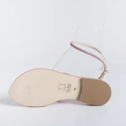PAOLA FIORENZA Low Sandals* - Flat Thong Sandals Fd03 - Pink