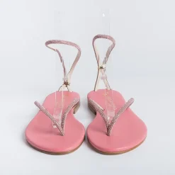 PAOLA FIORENZA Low Sandals* - Flat Thong Sandals Fd03 - Pink
