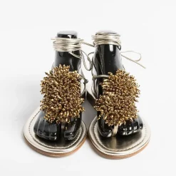 PAOLA FIORENZA Flip-Flops Sandals* - Flat Thong Sandals - Ss2346 Gold