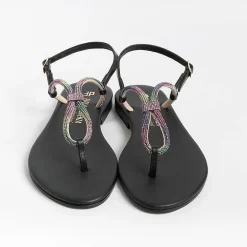 PAOLA FIORENZA Flip-Flops Sandals* - Flat Thong Sandals - Ss2336 - Black