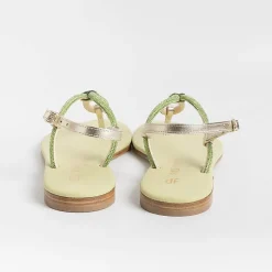 PAOLA FIORENZA Low Sandals* - Flat Thong Sandals - Ss2336 - Green