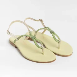 PAOLA FIORENZA Flip-Flops Sandals* - Flat Thong Sandals - Ss2336 - Green