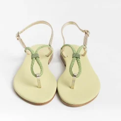 PAOLA FIORENZA Flip-Flops Sandals* - Flat Thong Sandals - Ss2336 - Green