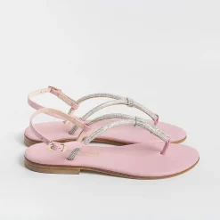 PAOLA FIORENZA Flip-Flops Sandals* - Flat Thong Sandals - Ss2336 - Pink