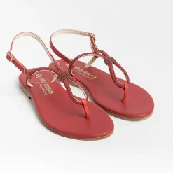 PAOLA FIORENZA Flip-Flops Sandals* - Flat Thong Sandals - Ss2336 - Red
