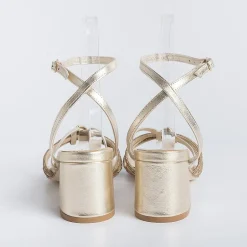 PAOLA FIORENZA Sandals With Heel* - Sandals With Heels - Fd13 - Gold