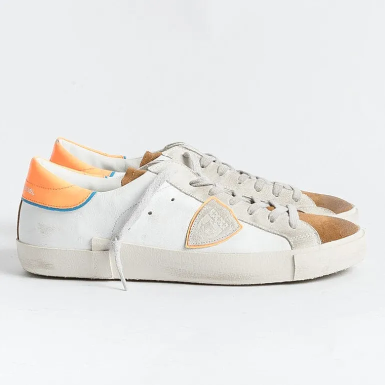 Philippe Model Paris Sneakers*Philippe Model - Prlu Wx25 Sneakers - Parisx - Leather Orange