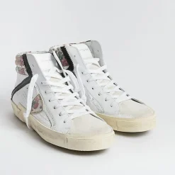 Philippe Model Paris Sneakers*Philippe Model - Sneakers Prhd Vfg1 - Paris High - White Fleurs