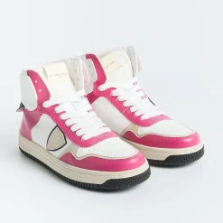 Philippe Model Paris Sneakers*Philippe Model - Sneakers Lyhd Cl03 - Lyon - Mix Blanc Fuchsia