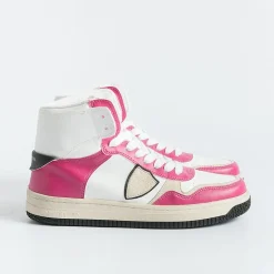 Philippe Model Paris Sneakers*Philippe Model - Sneakers Lyhd Cl03 - Lyon - Mix Blanc Fuchsia