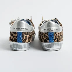 Philippe Model Paris Sneakers*Philippe Model - Sneakers Prld Lg01 - Parisx - Leopard Bluette