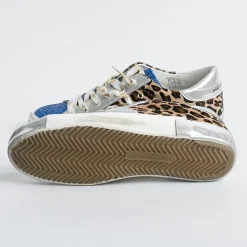 Philippe Model Paris Sneakers*Philippe Model - Sneakers Prld Lg01 - Parisx - Leopard Bluette