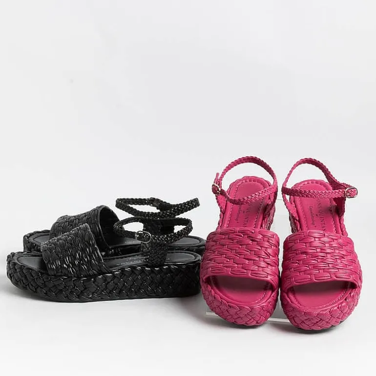 PONS QUINTANA Sandals With Heel* - Sandals With Heels - Forli 10318 - Black