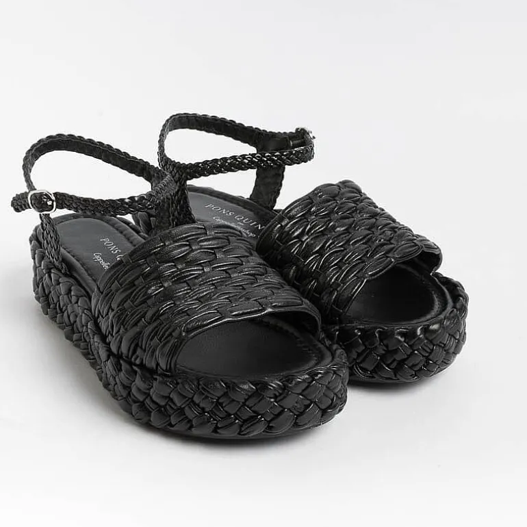 PONS QUINTANA Sandals With Heel* - Sandals With Heels - Forli 10318 - Black