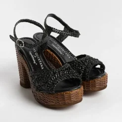 PONS QUINTANA Sandals With Heel* - Sandals With Heels - Cannes - 10425 - Black