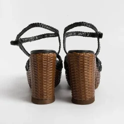PONS QUINTANA Sandals With Heel* - Sandals With Heels - Cannes - 10425 - Black