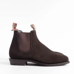 R.M. Williams - Collezione Donna Ankle Boots*Rm Williams - Adelaide Rubber Sole Boot - Suede Chocolate