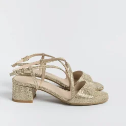 Roberto Festa Sandals With Heel*Roberto Festival - Sandals With Heels Macy - Gold Fabric