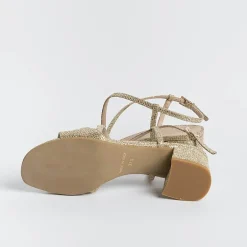 Roberto Festa Sandals With Heel*Roberto Festival - Sandals With Heels Macy - Gold Fabric