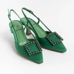 Roberto Festa Ceremony - Shoes And Clutches*Roberto Festival - Sling Back - Stefi - Silk Ivy