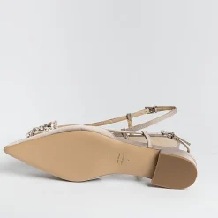 Roberto Festa Slingbacks*Roberto Festival - Sling Back - Lavender Model - Taupe Silk