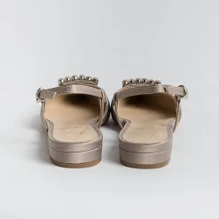 Roberto Festa Slingbacks*Roberto Festival - Sling Back - Lavender Model - Taupe Silk