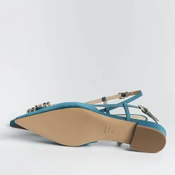Roberto Festa Slingbacks*Roberto Festival - Sling Back - Lavender Model - Marine Silk