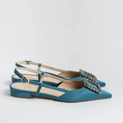 Roberto Festa Slingbacks*Roberto Festival - Sling Back - Lavender Model - Marine Silk