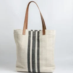 SACHET Tote Bags* - Shoulder Bag - 485 - Black Ivory Fabric