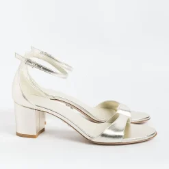 SERGIO LEVANTESI Ceremony - Shoes And Clutches* - Sandals With Heels - Easy - Platinum Laminate