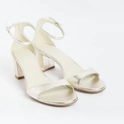 SERGIO LEVANTESI Ceremony - Shoes And Clutches* - Sandals With Heels - Easy - Platinum Laminate