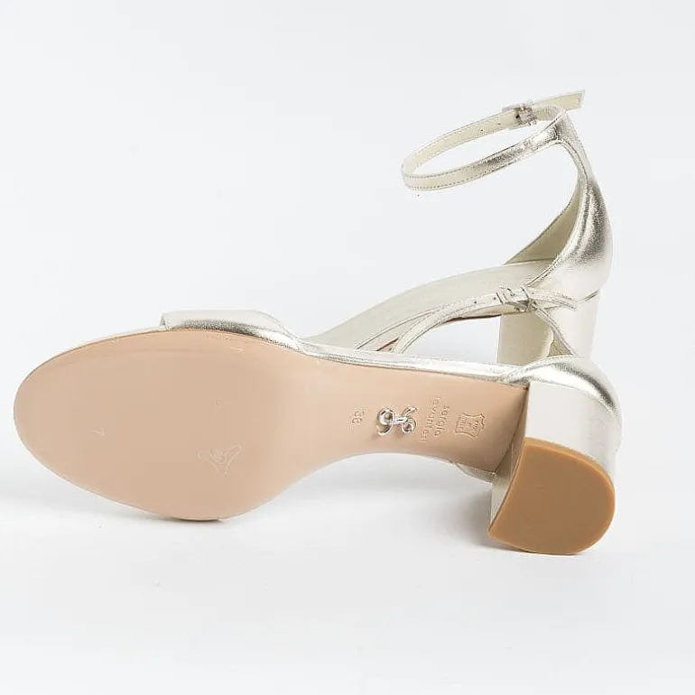SERGIO LEVANTESI Wedding Shoes* - Sandals With Heels - Easy - Platinum Laminate