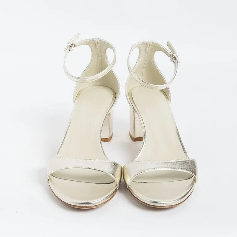 SERGIO LEVANTESI Wedding Shoes* - Sandals With Heels - Easy - Platinum Laminate