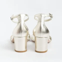 SERGIO LEVANTESI Wedding Shoes* - Sandals With Heels - Easy - Platinum Laminate