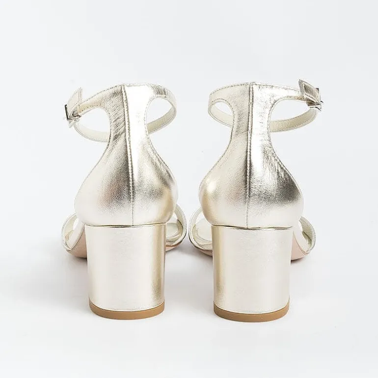 SERGIO LEVANTESI Wedding Shoes* - Sandals With Heels - Easy - Platinum Laminate