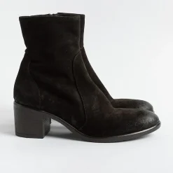 Strategia Ankle Boots* - Texan Ankle Boot E5540 - Velor Ebony Wash
