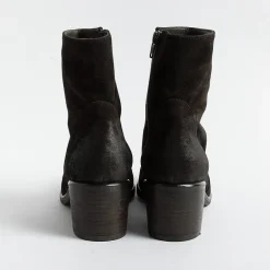 Strategia Ankle Boots* - Texan Ankle Boot E5540 - Velor Ebony Wash