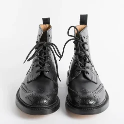 Tricker's Combat Boots* - Combat Boot - Black Stow - Leather Bottom