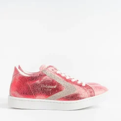 VALSPORT 1920 Sneakers*Valsport - Tournament Sneakers - Crack Red Glitter Bordeau