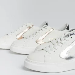 VALSPORT 1920 Sneakers*Valsport - Tournament Up Sneakers - Vt2215W - White Silver Laminate