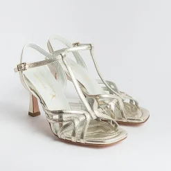 POESIE VENEZIANE Sandals With Heel*Venetian Poems - Sandals With Heel -B80 - Platinum