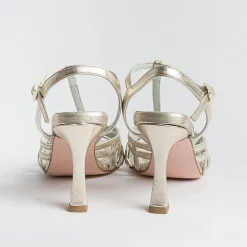POESIE VENEZIANE Sandals With Heel*Venetian Poems - Sandals With Heel -B80 - Platinum