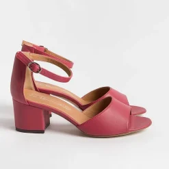 Via Roma 15 Sandals With Heel* - Sandals With Heels - 3065 - Nappa Strawberry