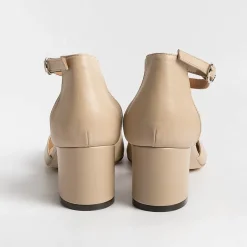 Via Roma 15 Sandals With Heel* - Sandals With Heels - 3065 - Nappa Nude