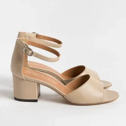 Via Roma 15 Sandals With Heel* - Sandals With Heels - 3065 - Nappa Nude
