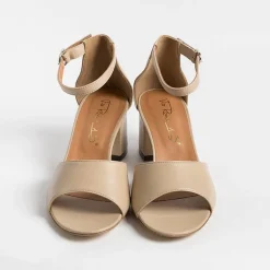 Via Roma 15 Sandals With Heel* - Sandals With Heels - 3065 - Nappa Nude