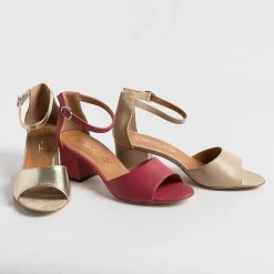 Via Roma 15 Sandals With Heel* - Sandals With Heels - 3065 - Nappa Nude