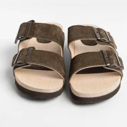 WUD Low Sandals* - Flat Sandals - Root - Ebony
